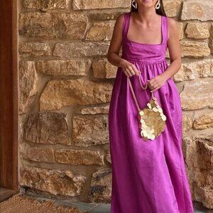 Oroton Open-Back Wisteria Dress